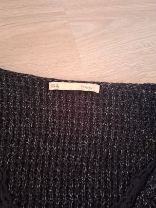 Jersey Sfera negro con encaje