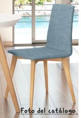 4 Sillas de cocina madera azul - Olbia 2310