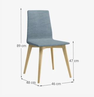 4 Sillas de cocina madera azul - Olbia 2310