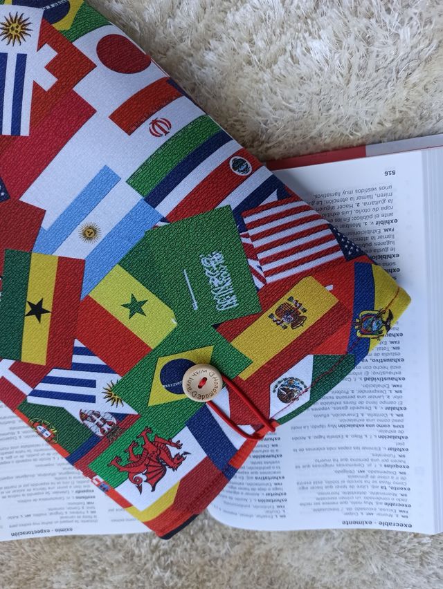 Funda libros - Banderas mundo