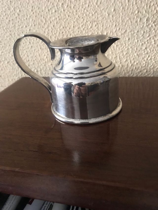 Jarrita de alpaca plateada