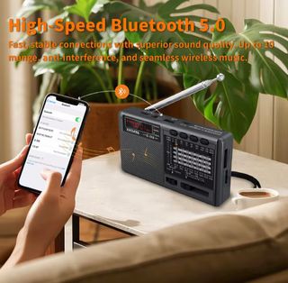 XHDATA D-368 Radio Estéreo Portátil FM AM SW Repr