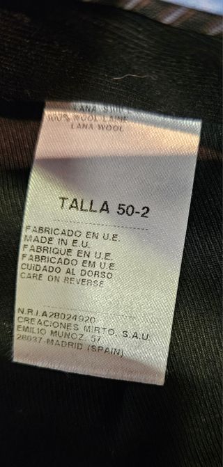 Traje Mirto azul marino talla 50-2