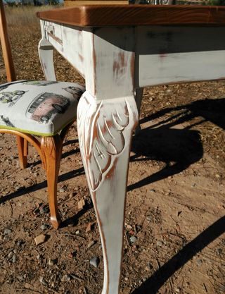 Mesa-escritorio vintage artesanal