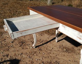 Mesa-escritorio vintage artesanal