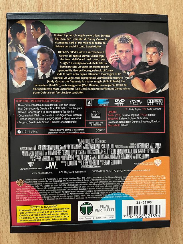 DVD OCEAN'S ELEVEN - TWELVE - THIRTEEN