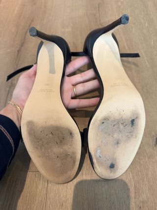 Sandalias tacón Zara negras
