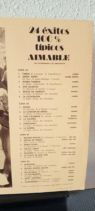 Vinilo Doble "Aimable y su Orquesta"