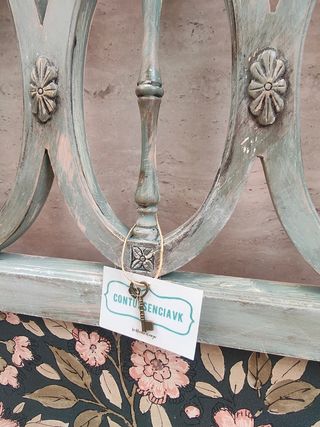 Cabecero vintage | Verde & Rosa