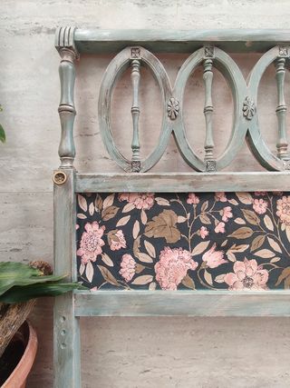 Cabecero vintage | Verde & Rosa