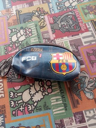 Estuche azul FC Barcelona.