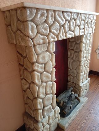 Chimenea eléctrica decorativa antigua