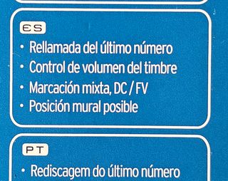 Teléfono fijo Alcatel-Lucent.