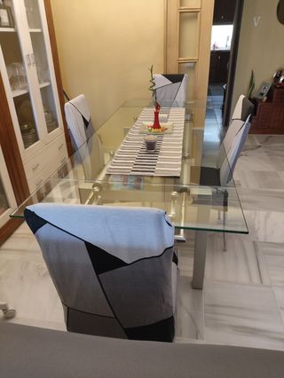Mesa comedor cristal 1'40