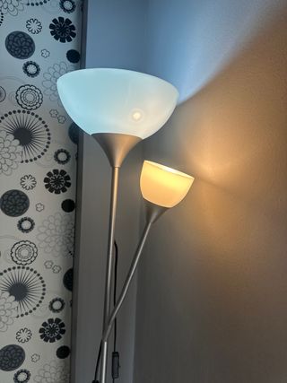Lampara pie Ikea - 2 luces