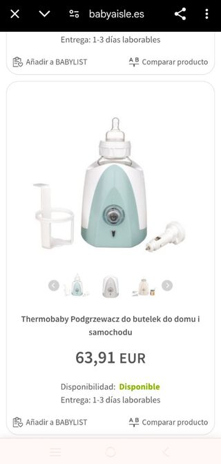 NUEVO Calienta Biberones Thermobaby