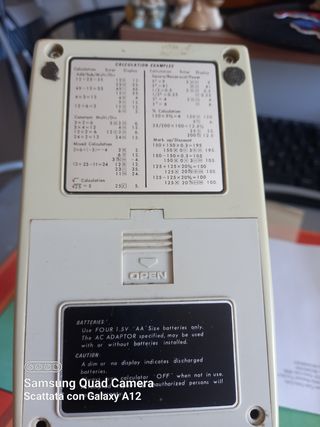 Calcolatrice Samsung secal 800b vintage