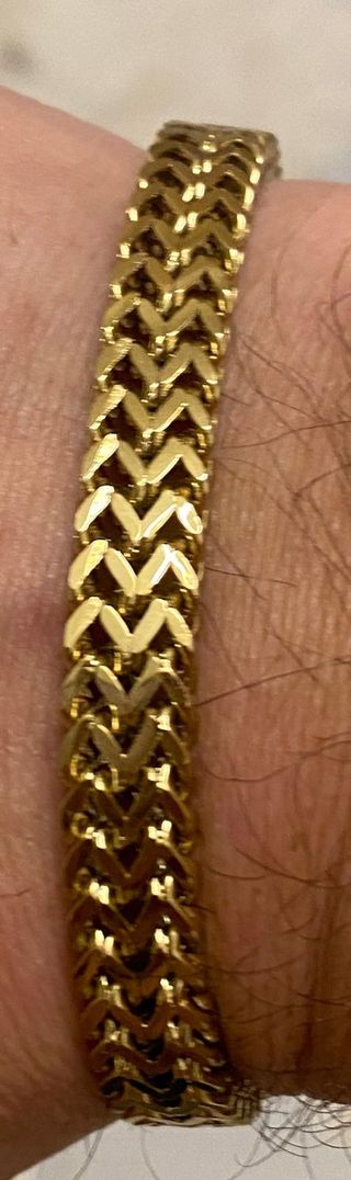 bracciale placcato oro 18k bello 21cm