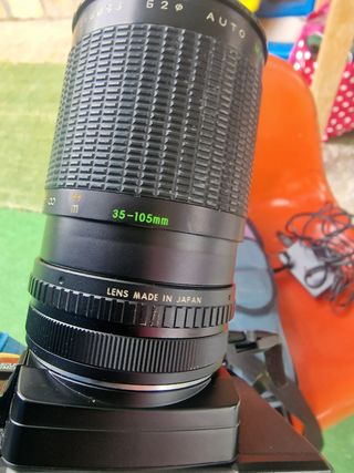 Cámara de fotos pentax A3 con objetivo