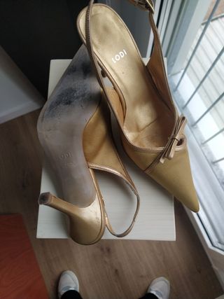 Zapatos Lodi dorados fiesta