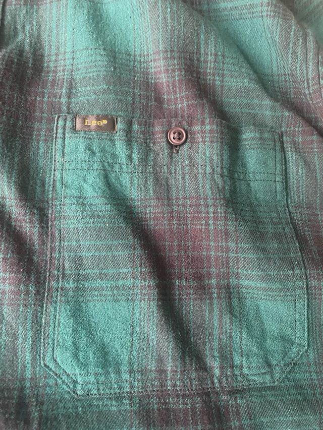 Camisa Lee cuadros verde-negro