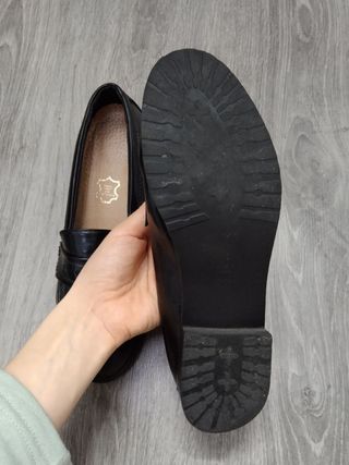 Zapatos Loafer Piel - Negros