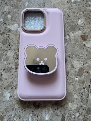 Funda silicona rosa iPhone 15 Pro Max