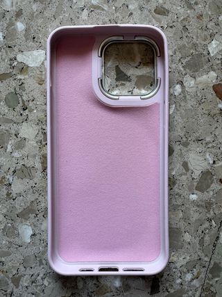 Funda silicona rosa iPhone 15 Pro Max