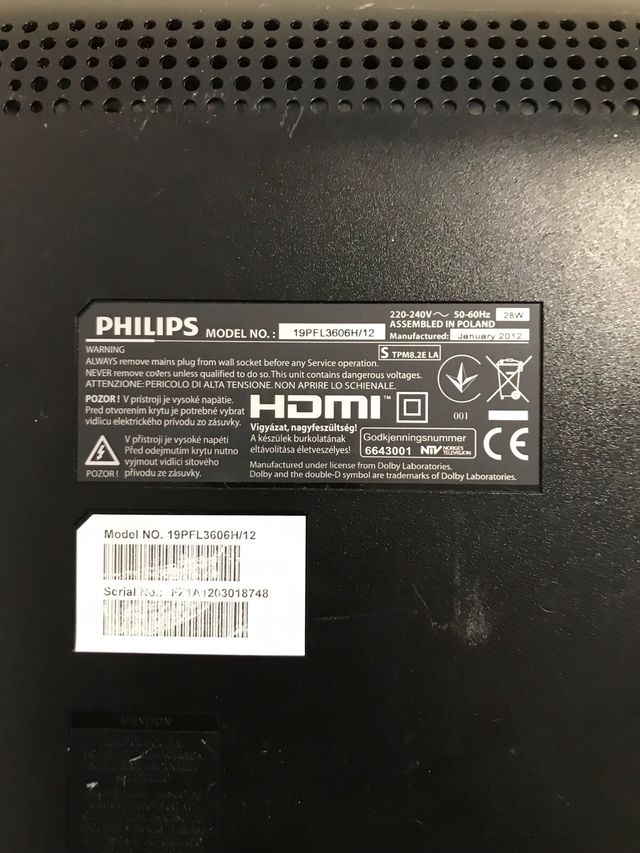 Philips TV 19"