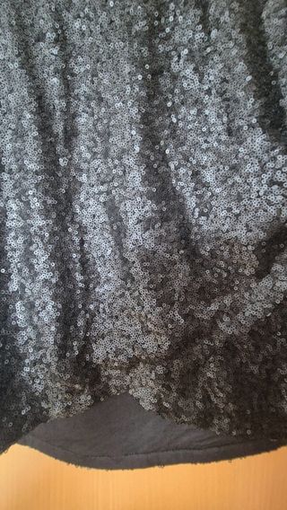 Mini Falda negra lentejuelas