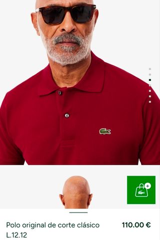 Polo rojo original de Lacoste nuevo