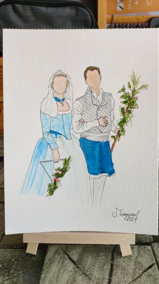 Bocetos de acuarela por encargo