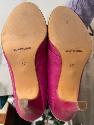 Zapatos fiesta fucsia de Marypaz. numero 37