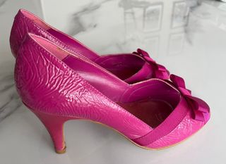 Zapatos fiesta fucsia de Marypaz. numero 37
