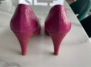 Zapatos fiesta fucsia de Marypaz. numero 37