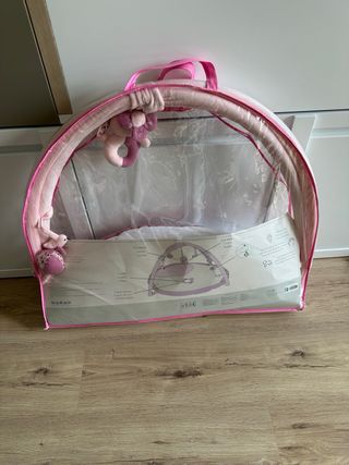 Alfombra juego bebé rosa