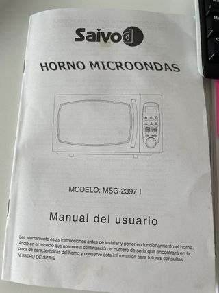 Microondas Saivod - Acero inoxidable