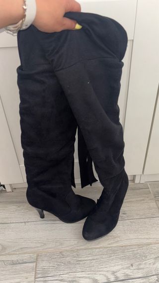 Botas altas negras tacón