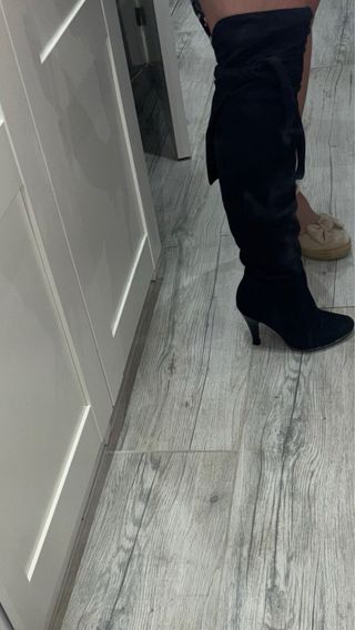 Botas altas negras tacón