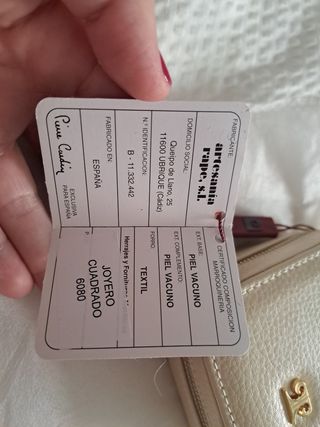 Joyero Pierre Cardin beige