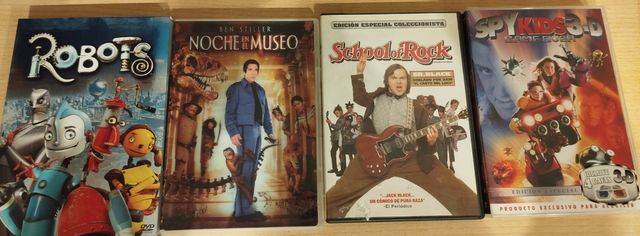 Películas DVD dibujos y familia