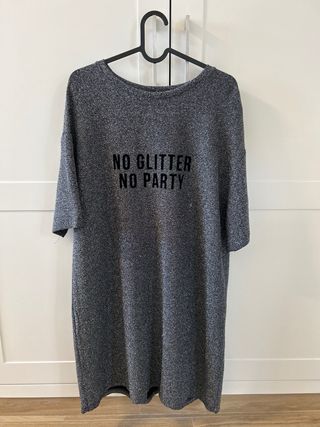 Vestido corto zara glitter purpurina