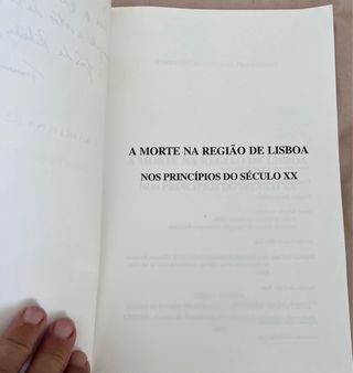 A Morte na Região de Lisboa Nos Princípios Séc.XX
