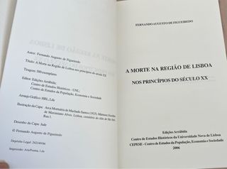 A Morte na Região de Lisboa Nos Princípios Séc.XX
