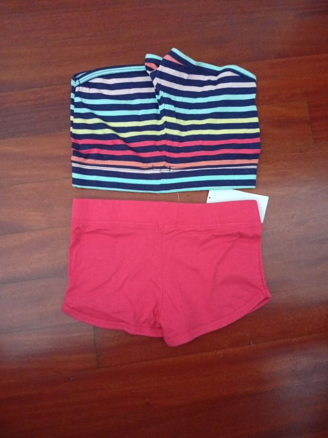 2 pantalones niña KIABI T4 con etiqueta.