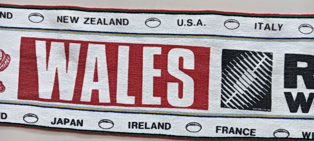 Sciarpa della sede Galles rugby world Cup 1991