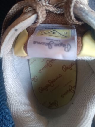Zapatillas Pepe Jeans marrón, talla 37