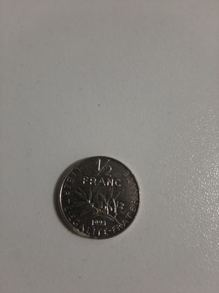 Moneta 1/2 Franco Francia 1993