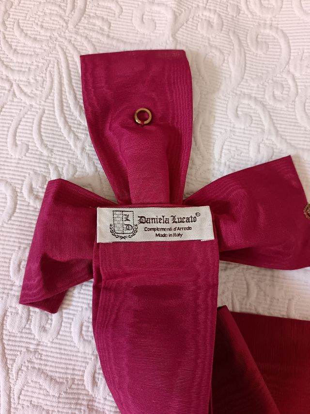 Fiocco Decorativo Moirè Bordeaux