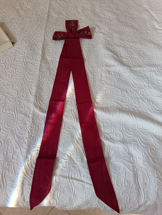 Fiocco Decorativo Moirè Bordeaux